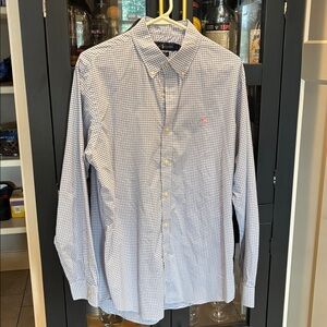 Ralph Lauren Navy and White Gingham Shirt